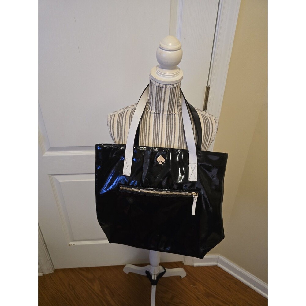 New York Kate Spade Flicker Bon Shopper Tote Patent Leather Bag Style #PXRU4116